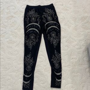ASOS Black and Silver Embellished Leggings